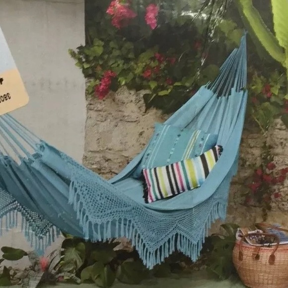 Opalhouse Other - Opalhouse blue crocheted hammock